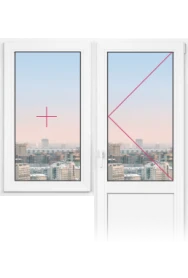 Балконный блок Rehau Delight Design 1440x2200 - фото - 1