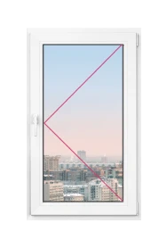 Одностворчатое окно Rehau Brillant 800x1000 - фото - 1